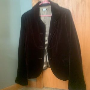 J. Crew dark brown blazer.